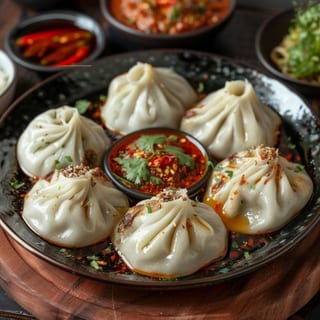 CHICKEN CHILI MOMO