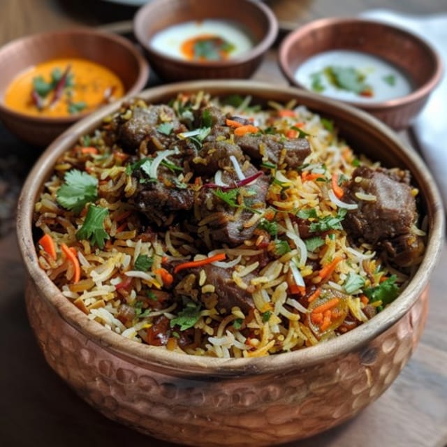 Goat Biryani.